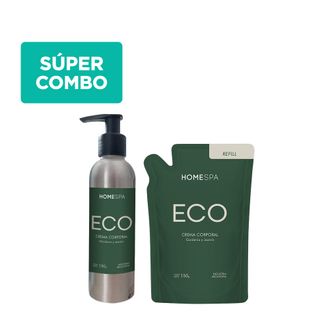 Combo Home Spa Eco Gardenia y Jazmín Crema Corporal x 150 ml + Repuesto x 150 ml