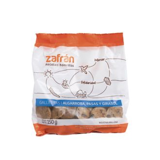 Galletitas Zafrán con Algarroba, Pasas y Girasol x 150 g