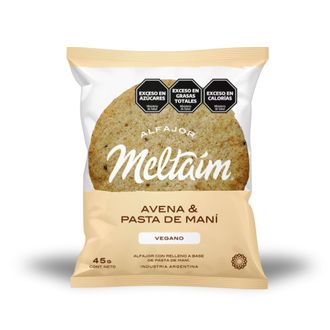 Alfajor Cacao y Pasta de Maní Meltaim x 45 g