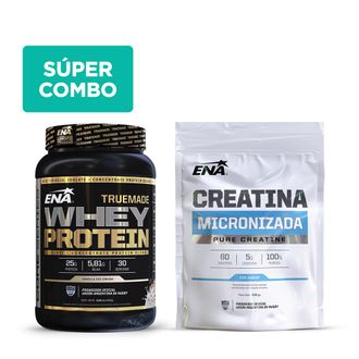 Combo Ena Suplemento Deportivo Whey Protein Vainilla x 930 g + Creatina Micronizada Sin Sabor x 300 g