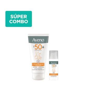 Combo Aveno Protección Solar FPS 50 Facial y Corporal