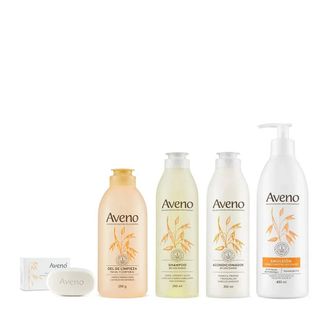 Acondicionador Aveno Restaurador Capilar x 250 ml + Shampoo x 250 ml + Emulsión x 400 ml + Jabón x 120 g + Gel de Limpieza x 250 g