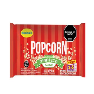 Pochoclos PopCorn Manteca Suave x 89 g