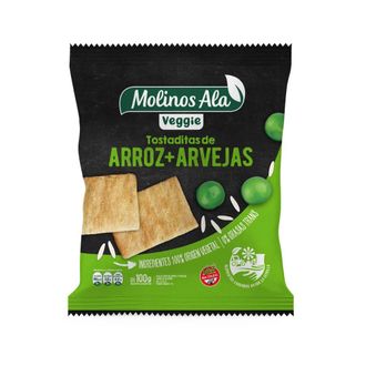 Tostadas Veggie de Arroz y Arvejas Molinos Ala x 100 g
