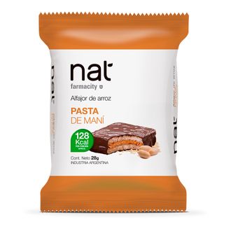 Alfajor de Arroz Nat con Pasta de Maní x 28 g