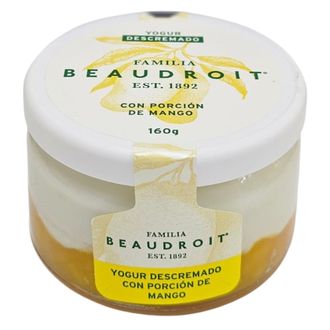 Yogurt Familia Beaudroit Descremado Mango x 160 g