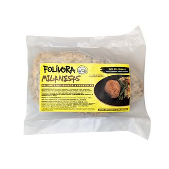 Milanesa Folívora de Lentejas-Quinoa y Vegetales x 220 g