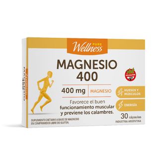 Magnesio 400 Pure wellness x 30 comp