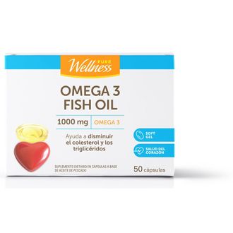 Suplemento Dietario Pure Wellness Omega3 Fish Oil x 1000 g x 50 cápsulas blandas
