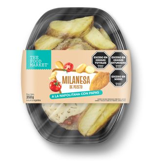 Milanesa Peceto Napo con Papas The Food Market x 350 g