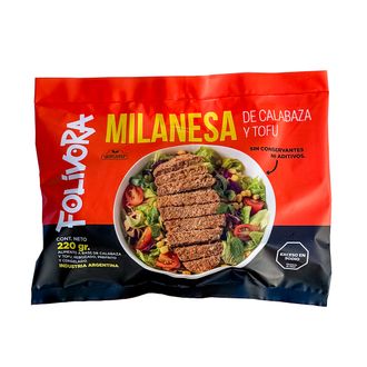 Milanesa Folívora de Calabaza-Tofu y Frutos Secos x 220 g