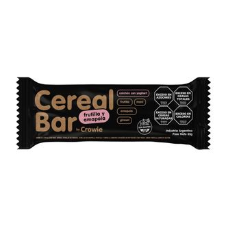 Barrita de Cereal Crowie Frutilla y Amapola x 35 g