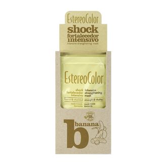 Caja Tratamiento Capilar Estereo Color Shock Hair Food Banana x 10 un
