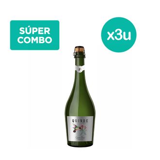 Combo Vino Espumante Quinde Extra Brut x 740 ml