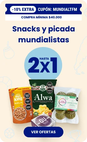 Snacks y picada hasta 2x1 - ver mas